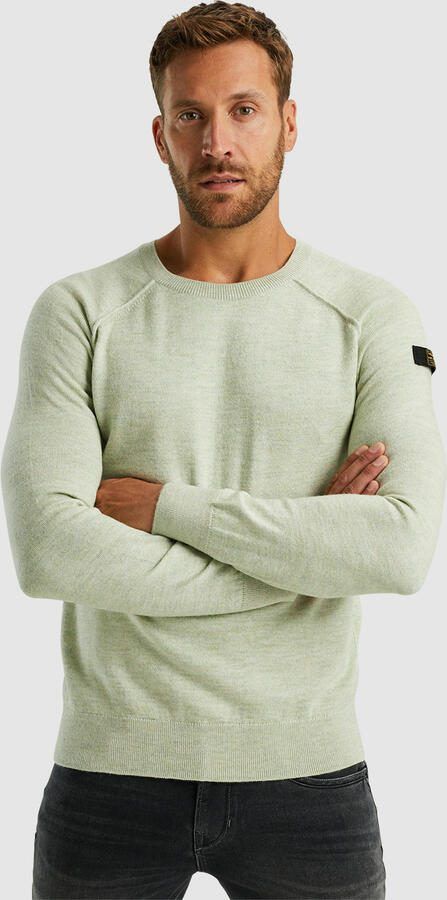 PME Legend R-neck Pullover Soft Blend Sweater Green Heren - Foto 4