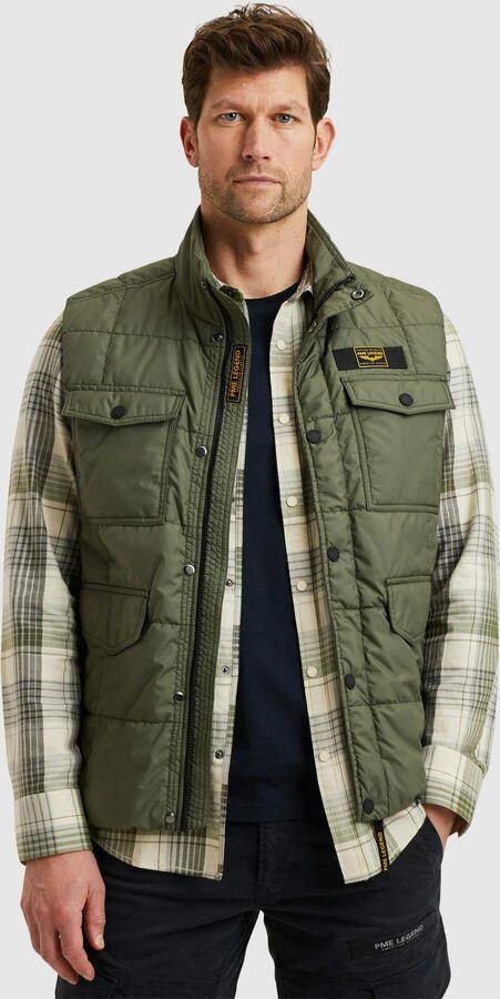 PME Legend Stijlvolle Bodywarmer met Lire Rib Green Heren - Foto 5