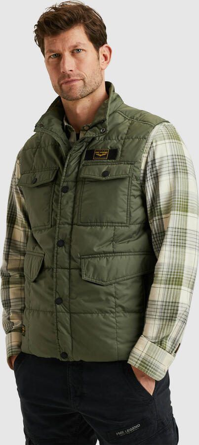 PME Legend Stijlvolle Bodywarmer met Lire Rib Green Heren - Foto 6