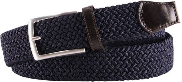 Profuomo Riem Geweven Riem Donkerblauw - Foto 3