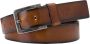 Profuomo Brown leather belt lord Bruin Heren - Thumbnail 1