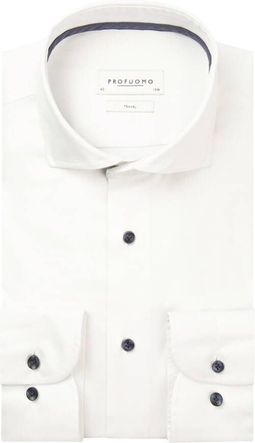 Profuomo Witte Zakelijk Overhemd White Heren