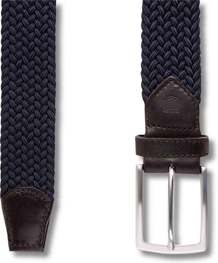 Profuomo Riem Geweven Riem Donkerblauw - Foto 4