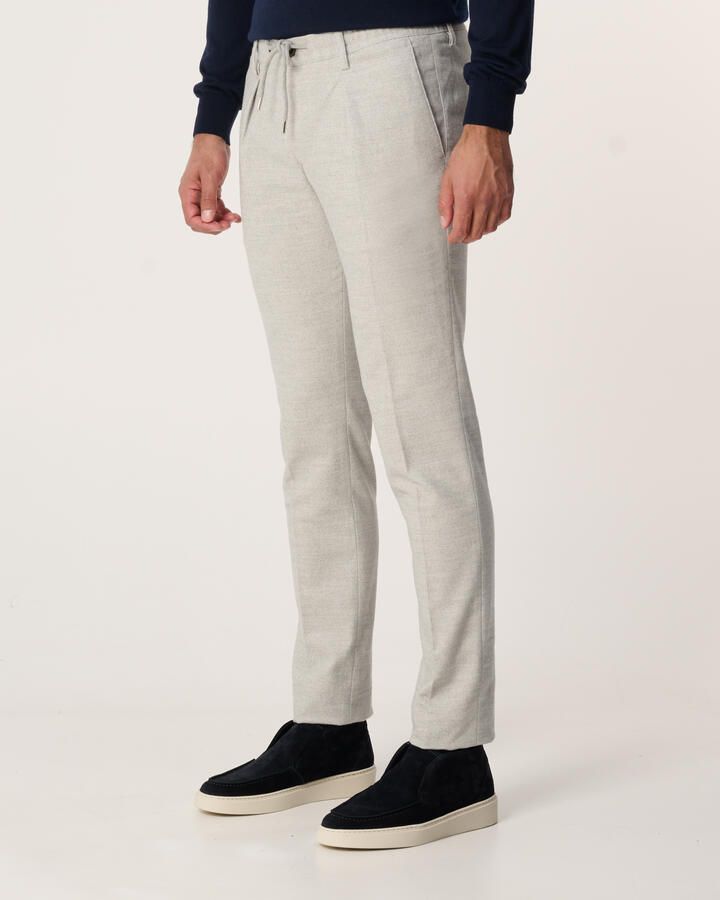 Profuomo Grijze Katoen Flanel Sportcord Slim Fit Gray Heren - Foto 2