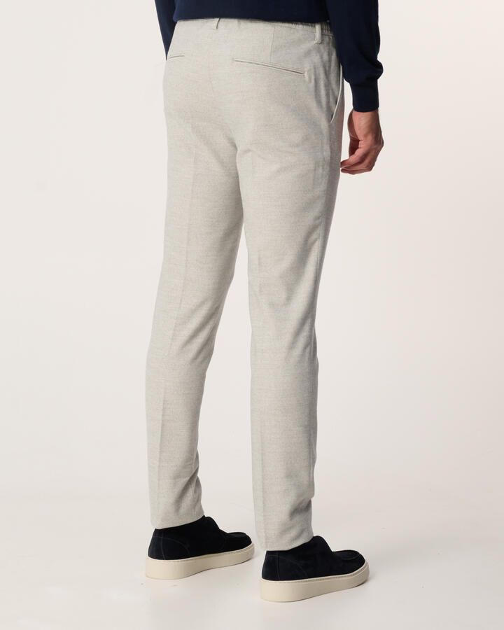 Profuomo Grijze Katoen Flanel Sportcord Slim Fit Gray Heren - Foto 3