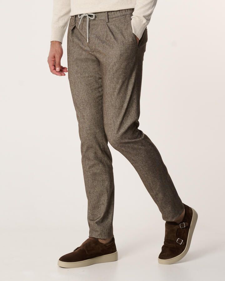 Profuomo Sportieve Bruine Chino Broek Brown Heren - Foto 3