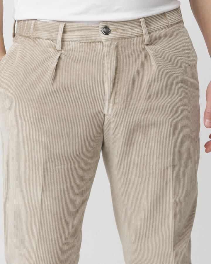 Profuomo Moderne Chinos voor Stijlvol Comfort Brown Heren