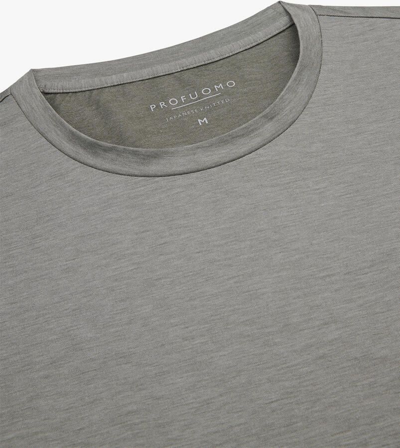 Profuomo Japanese Knitted T-Shirt Groen - Foto 2