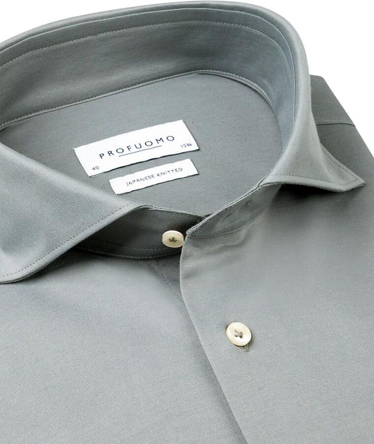 Profuomo Groene Overhemdjurk van Katoen Slim Fit Green Heren - Foto 5