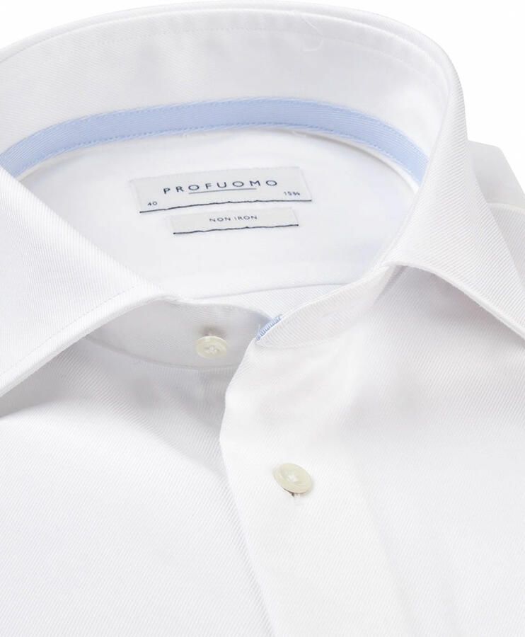 Profuomo Witte Business Overhemd van Katoen White Heren - Foto 5