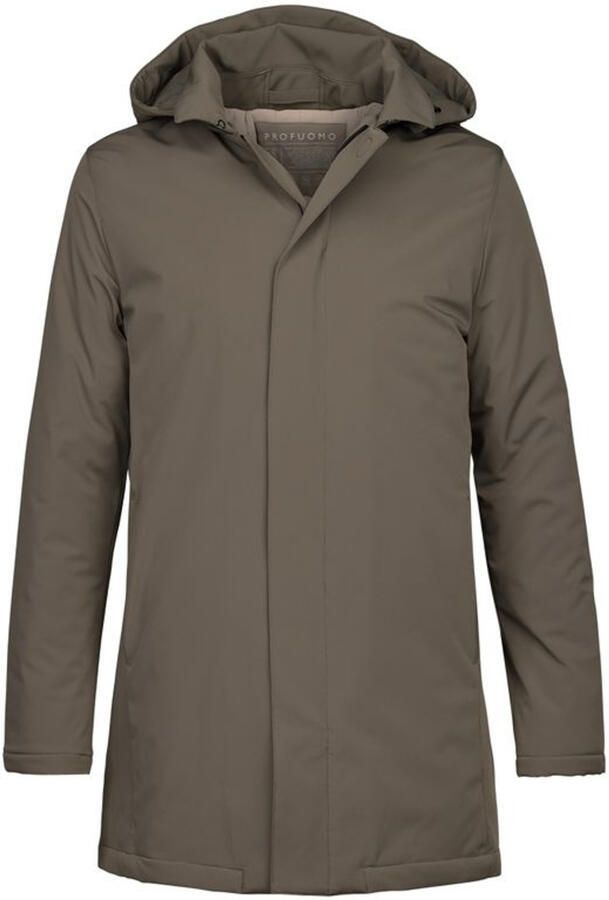 Profuomo Regenjas Lang Bruin Buitenkleding Brown Heren - Foto 2