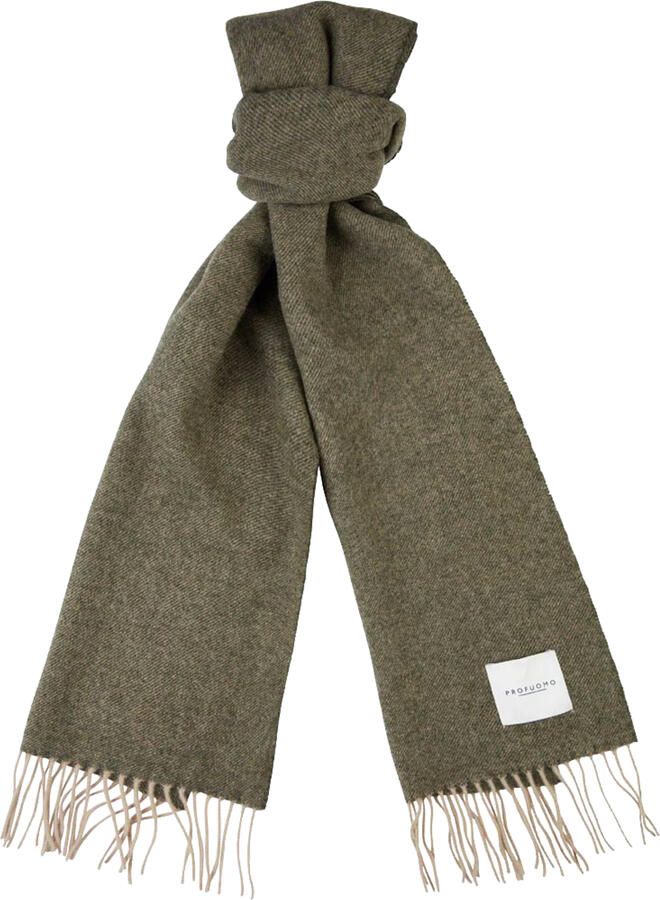 Profuomo Lamswol Army Shawl Sjaal Green Heren