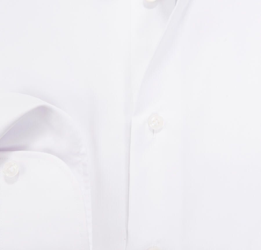 Profuomo Witte Overhemdjurk van Katoen met Slim Fit White Heren