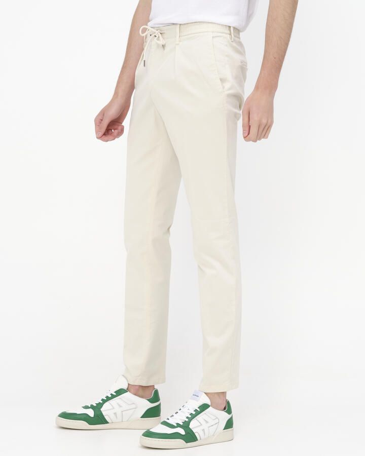 Profuomo Heren Chino Broek in Zand Beige Heren