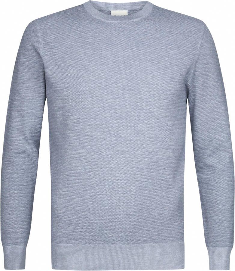 PROFUOMO Heren Truien & Vesten Structure Crew Neck Lichtblauw - Foto 10