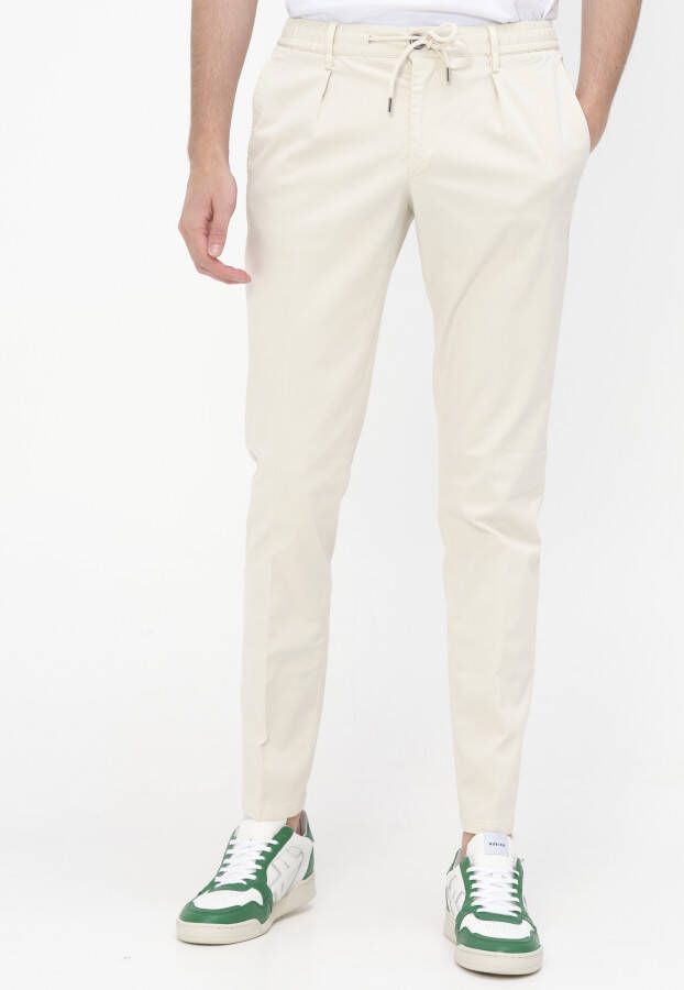 Profuomo Heren Chino Broek in Zand Beige Heren - Foto 4