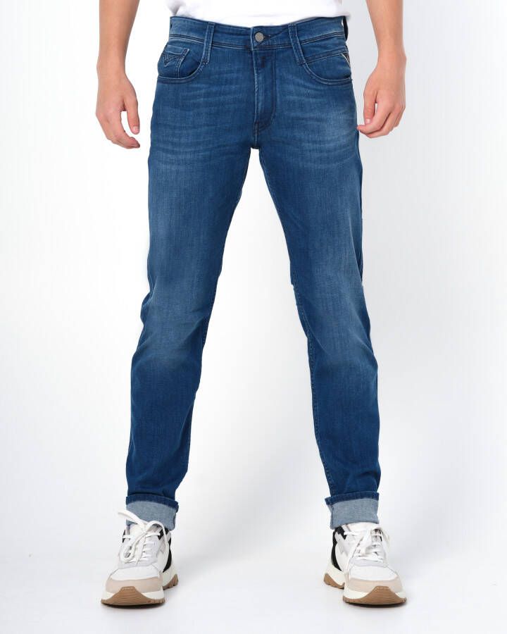 Replay Blue Denim 5-Pocket Broek Blue Heren