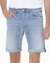 Replay Korte tapered fit jeans met stretch model '573' - Thumbnail 2