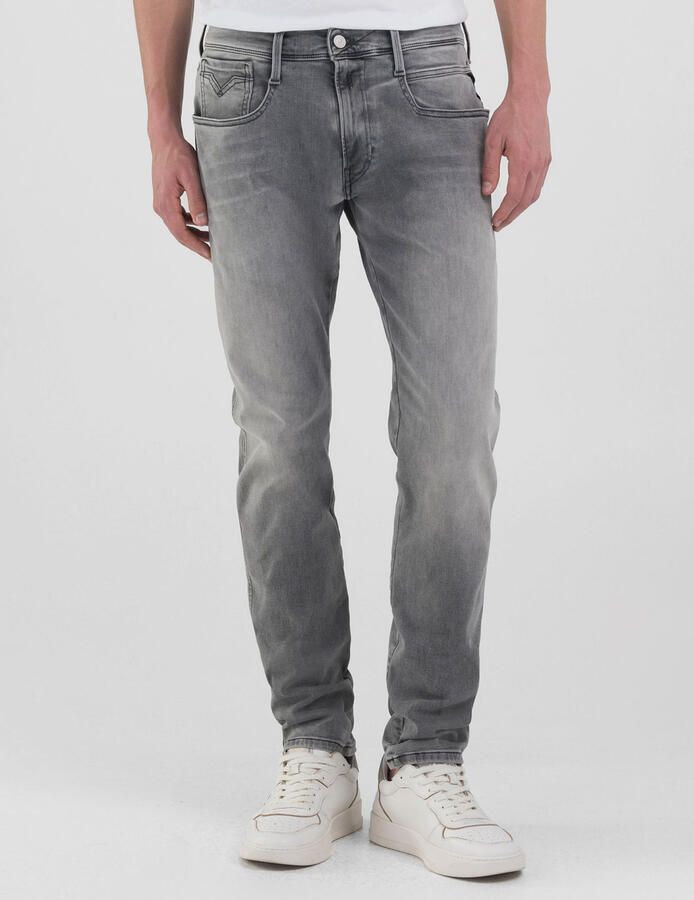 Replay Slim fit jeans in used-look model 'ANBASS' - Foto 5