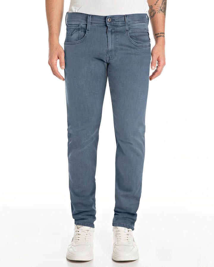 REPLAY slim fit jeans ANBASS Hyperflex medium grey - Foto 2