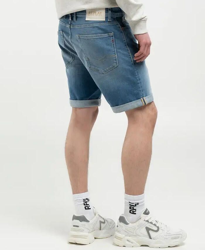 REPLAY Heren Jeans Rbj.981 Short Blauw - Foto 4