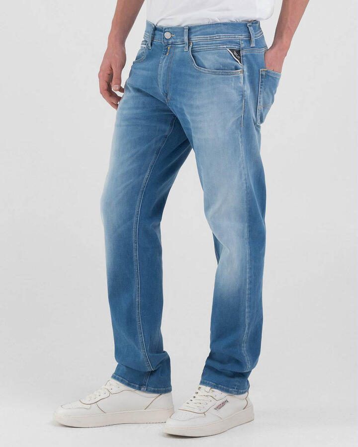 REPLAY GROVER straight leg straight leg jeans blauw - Foto 4