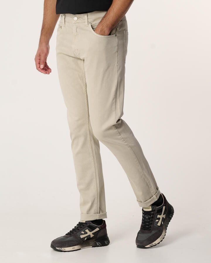REPLAY tapered fit jeans MICKYM grijs - Foto 3