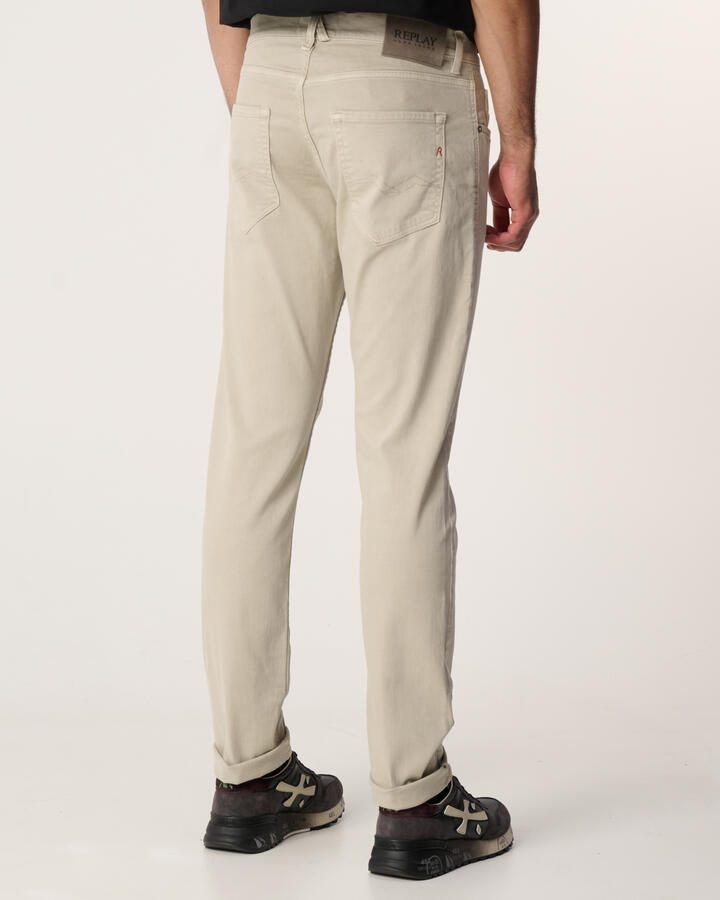 REPLAY tapered fit jeans MICKYM grijs - Foto 5