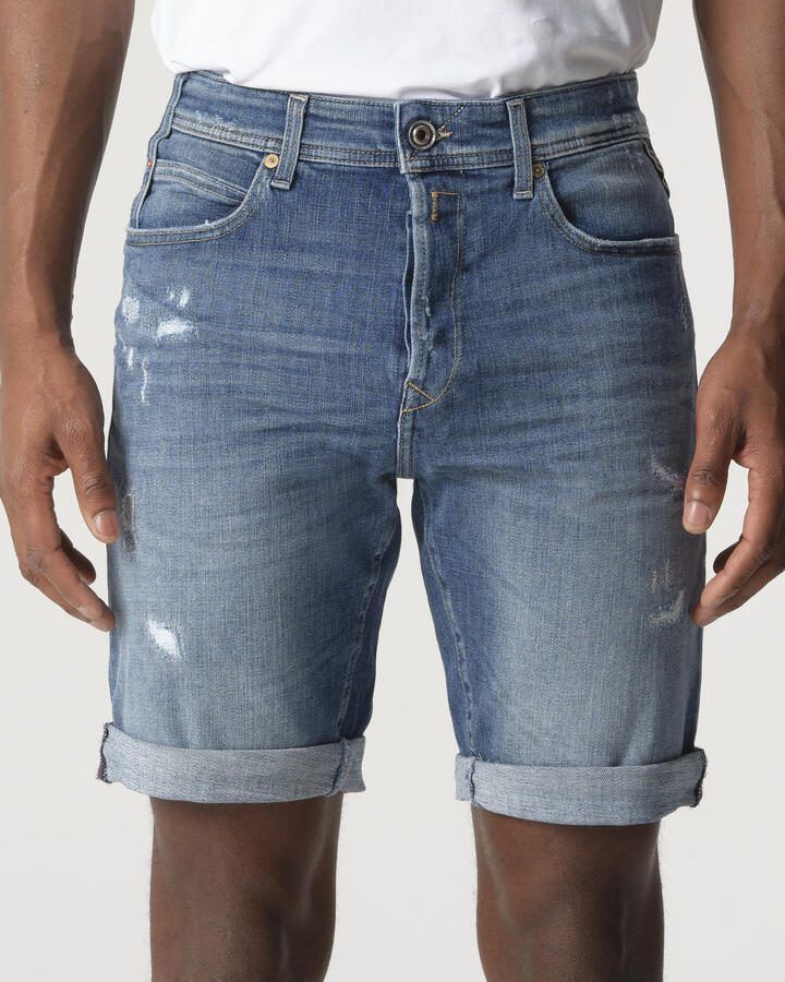 Replay RBJ.981 Aged-Destroyed Heren Short - Foto 2
