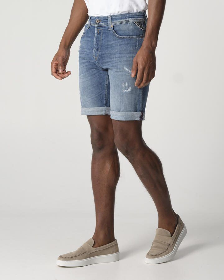 Replay RBJ.981 Aged-Destroyed Heren Short - Foto 3