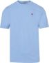 SCOTCH & SODA Heren Polo's & T-shirts Garment Dye Logo Embroidery Tee Lichtblauw - Thumbnail 3