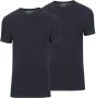 Slater 2 pack T shirt Basic Extra Lang O neck Navy - Thumbnail 2
