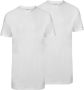 Slater 2-pack T-shirt Extra Lang R-Neck Wit - Thumbnail 2