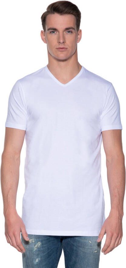 Slater Regular fit Extra long Heren T-shirt V-hals