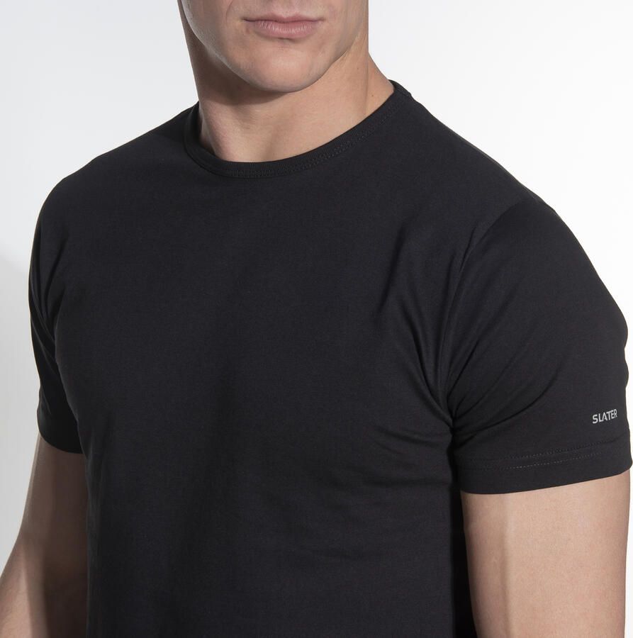 Slater Regular fit Heren T-shirt Ronde hals 2-pack