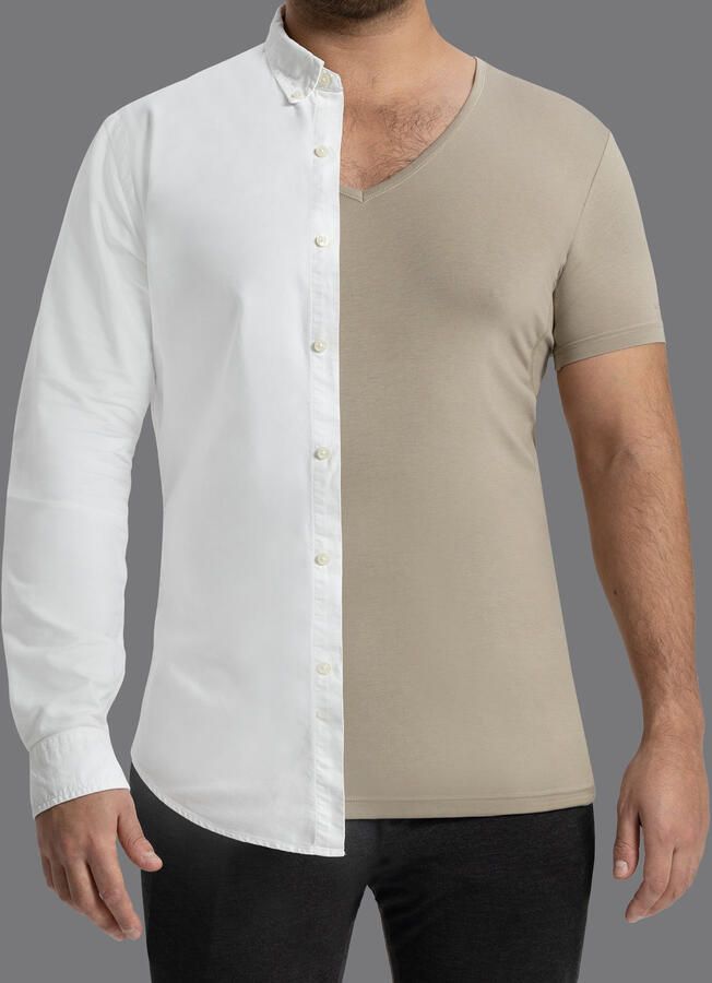 Slater T-shirt 2-pack V-hals Onzichtbaar Ondershirt - Foto 6