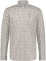 State of Art Casual Wit Bedrukt Overhemd White Heren - Thumbnail 1