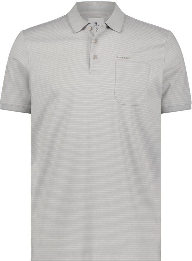 State of Art Grijze polo met korte mouwen Gray Heren