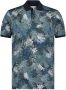 State of Art regular fit polo met all over print donkerblauw azuurblauw - Thumbnail 2