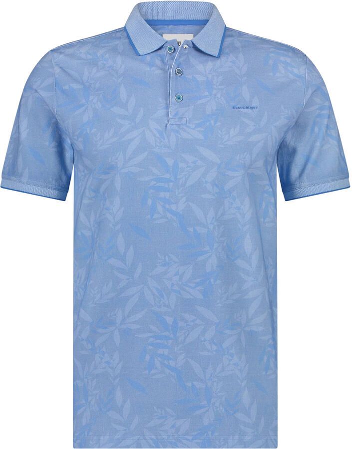 State of Art Polo Piqu? SS Shirt Blue Heren