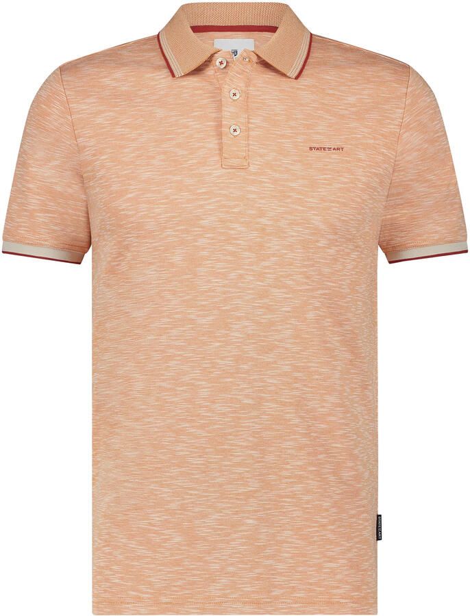 State of Art Polo Piqu? SS Shirt Orange Heren