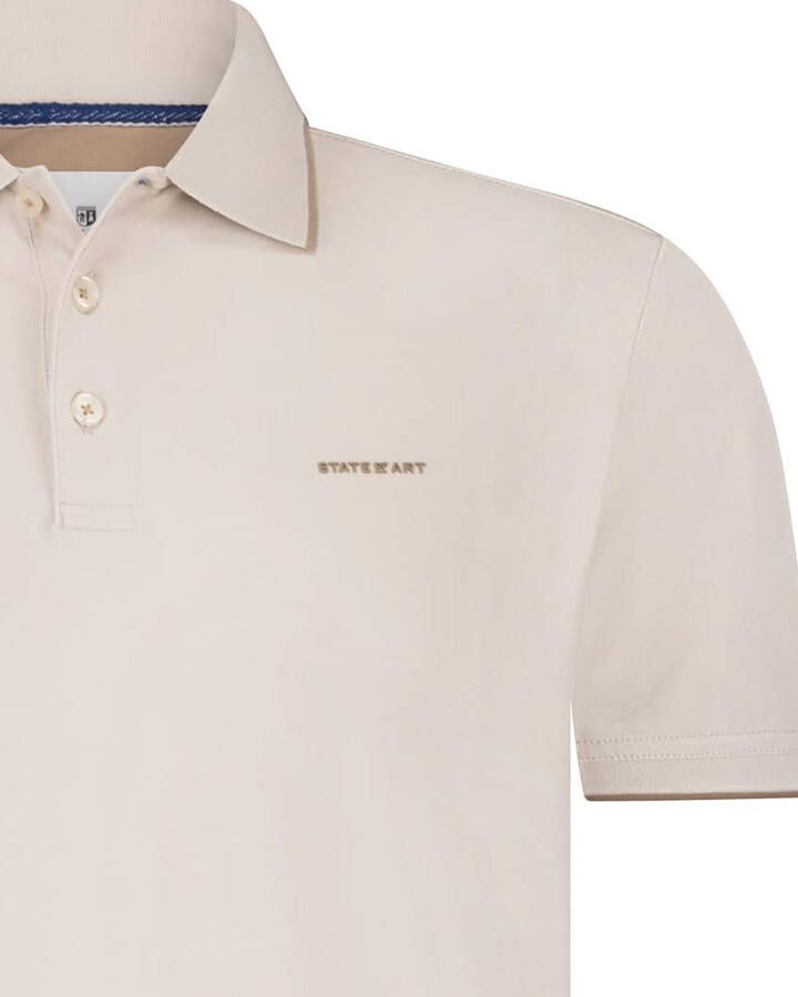 State Of Art T-shirt Poloshirt Piqué Greige - Foto 5