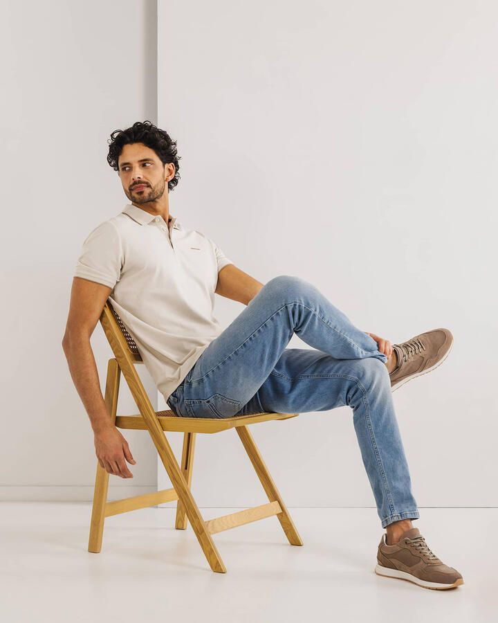 State Of Art T-shirt Poloshirt Piqué Greige - Foto 2