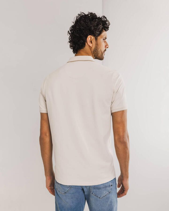 State Of Art T-shirt Poloshirt Piqué Greige - Foto 3