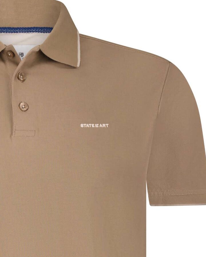 State Of Art T-shirt Poloshirt Piqué Bruin - Foto 8