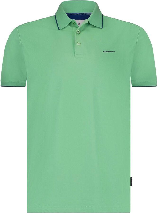 State Of Art T-shirt Poloshirt Piqué Lichtgroen - Foto 5