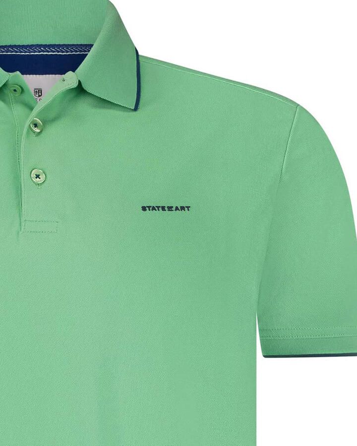State Of Art T-shirt Poloshirt Piqué Lichtgroen
