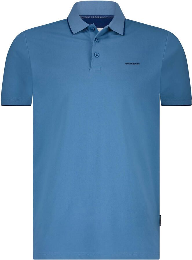 State Of Art T-shirt Poloshirt Pique Blue - Foto 6