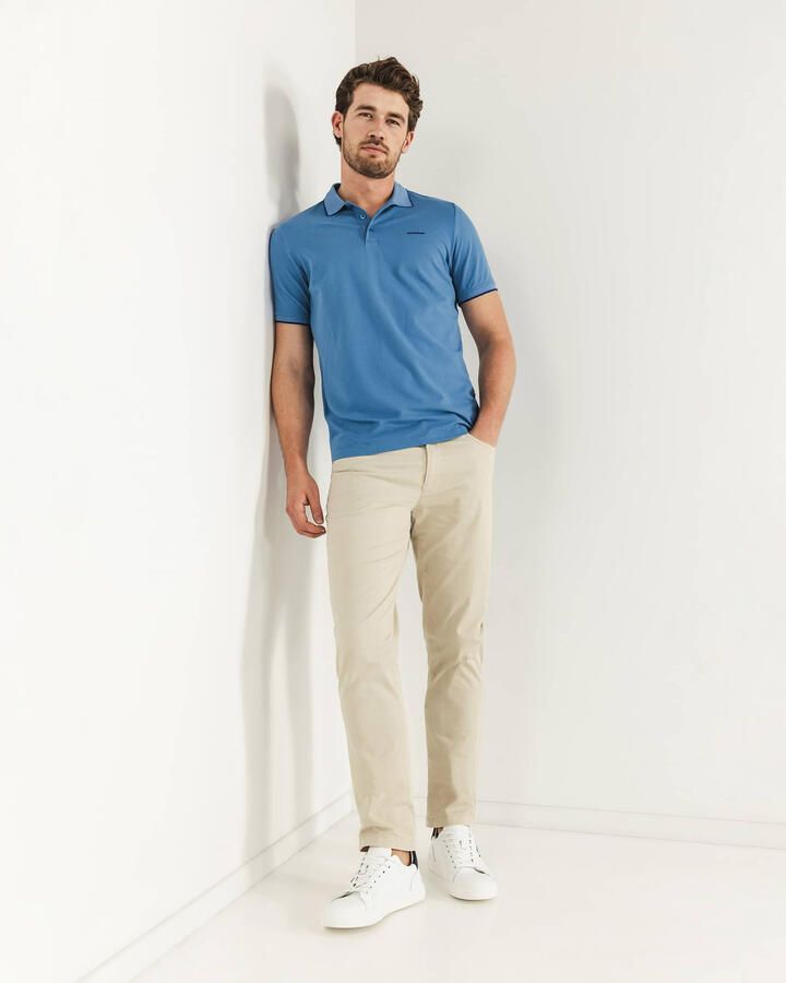 State Of Art T-shirt Poloshirt Pique Blue - Foto 3