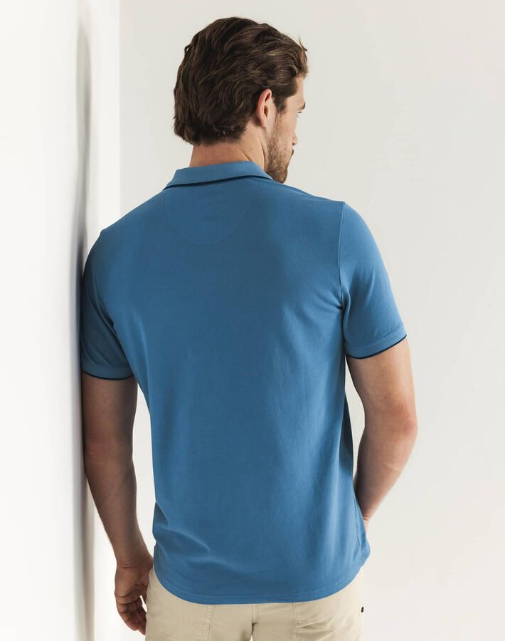 State Of Art T-shirt Poloshirt Pique Blue - Foto 4